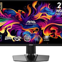 msi MAG 272QP QD-OLED X24 27-Inch WQHD Gaming Monitor, 2560 x 1440 Quantum Dot OLED Panel, 240Hz, 0.03ms, Adaptive-Sync, HDMI2.1, DP 1.4a, Tilt/Height Adjustable, Black