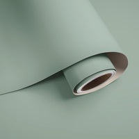 VaryPaper 24''x160'' Light Sage Green Contact Paper Waterproof Matte Green Wallpaper Stick and Peel for Bedroom Bathroom