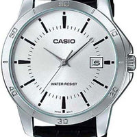 Casio MTP-V004L-7A Men's Standard Analog Stainless Steel Date Silver Dial Watch