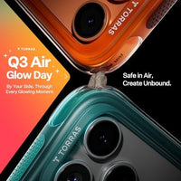 TORRAS Ostand Q3 Air for iPhone 17 Pro Max Case with 360 Magnetic Stand, Fit for MagSafe, Mil-Grade Drop Tested, Camera Control Button, Shockproof Phone Case for iPhone 17 Pro Max 6.9", Horizon Orange