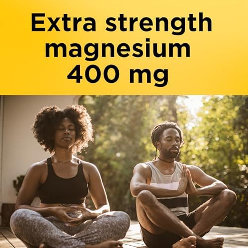 Nature Made Nature Made Oxido de magnesio extra fuerte 400 mg, suplemento dietético para apoyo muscular, 110 unidades