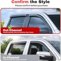 KPY Rain Guards Fit for 2006-2011 Honda Civic Coupe, Out-Channel Window Visors Vent Wind Deflectors 2PC, Car Accessories for 06-11 Civic Coupe (Coupe Only)