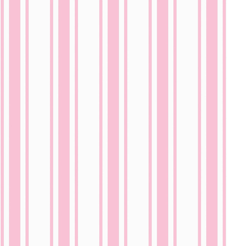 VEELIKE Pink Stripe Peel and Stick Wallpaper Preppy Striped Geometric Wallpaper for Bedroom Nursery Kids Room 17.7''x354