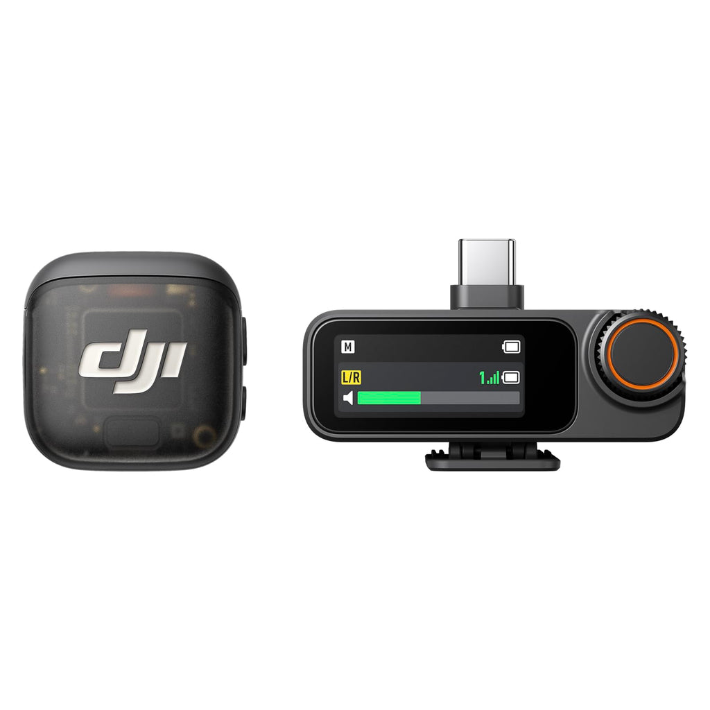 DJI Mic 3 (1 TX + 1 RX), Wireless Lavalier Mic for iPhone/Camera/Android
