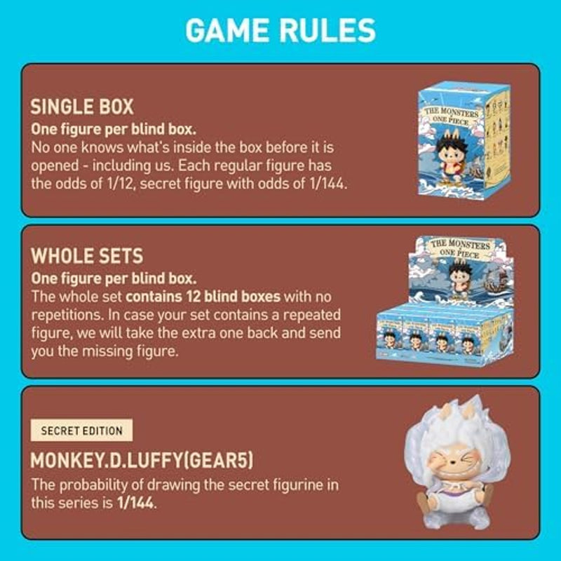 Ofertaza, POP MART The Monsters × One Piece Series Figures Blind Box