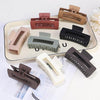 4.1 Inch Large Hair Clips 8 Pcs Square Claw Clips for Thick Hair Big Hair Claw Clips Acrylic Banana Jaw Clips Hair Accessories for Women and Girls -Basic