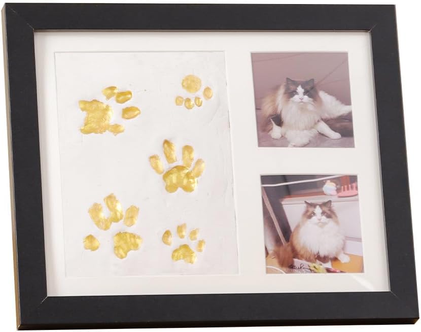 LUMIXA Baby Hand & Footprint Kit with Ink Pad & Picture Frame | Pet Paw Print Clay Keepsake for Cats Dogs | Includes 8 C