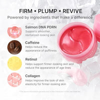 medicube PDRN Glass Glow Facial & Eye Duo: PDRN Caffeine Collagen Eye Patch and Salmon DNA PDRN Serum | For Dark Circles, Puffiness, Firming & Radiance Set | Korean Skincare, GIfts for Women