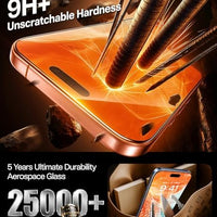 TORRAS for iPhone 17 Pro Max Screen Protector [12Ft Military-Grade Shatterproof] [9H+ Aerospace Tempered Glass] Anti-Scratch Full Coverage Fit Screen Protector 17 ProMax 6.9" 2-Pack