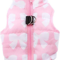 MaruPet Winter Warm Dog Vest - Windproof, Waterproof Coat for Small to Medium Dogs - Pink