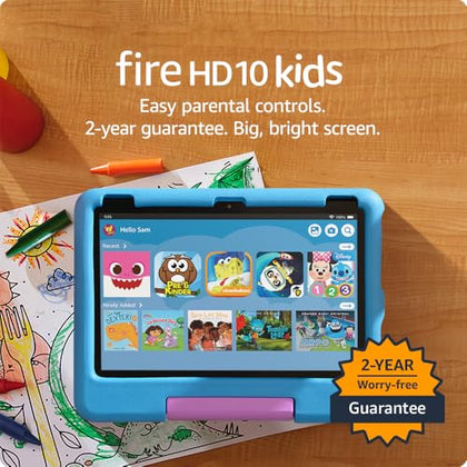 Amazon Fire HD 10 Kids tablet (newest model) ages 3-7 | Bright 10.1