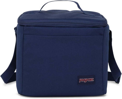 JanSport Super Snack – Insulated Lunch Bag with BPA-Free Liner, Zipper Top Opening, and Adjustable Shoulder Strap, Navy