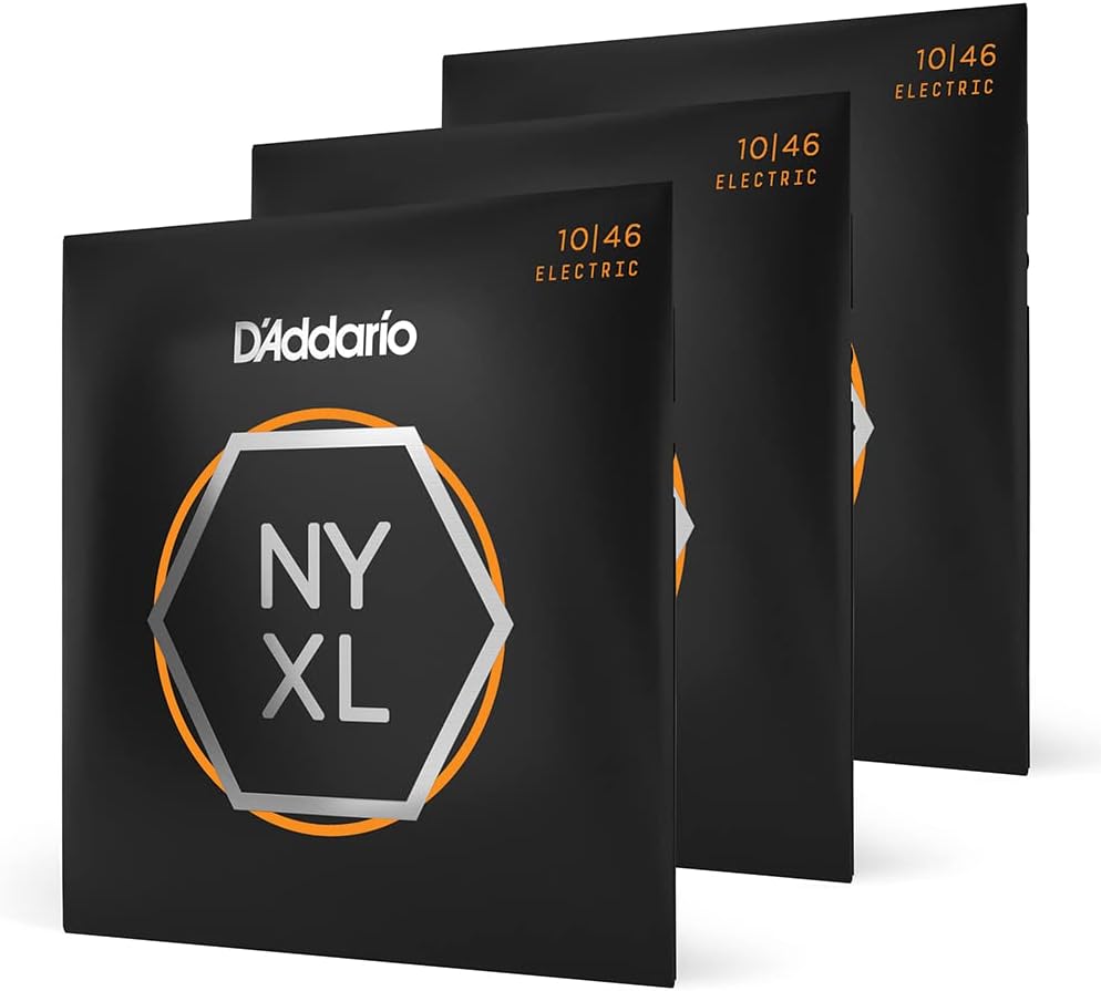 D'Addario NYXL1046-3P Electric Guitar Strings, 10-46, 3 Sets