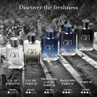 Armani Beauty - Acqua di Giò Profondo - Eau de Parfum - Colonia para hombres - Fragancia fresca y aromática para hombres - Notas de mandarina, lavanda y madera de cedro