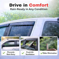 KPY Rain Guards Fit for 2006-2011 Honda Civic Coupe, Out-Channel Window Visors Vent Wind Deflectors 2PC, Car Accessories for 06-11 Civic Coupe (Coupe Only)