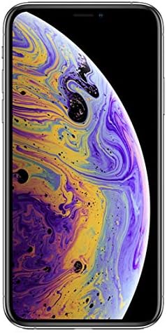 Apple iPhone XS Max, 64GB, Silver - Fully Unlocked (Renewed)