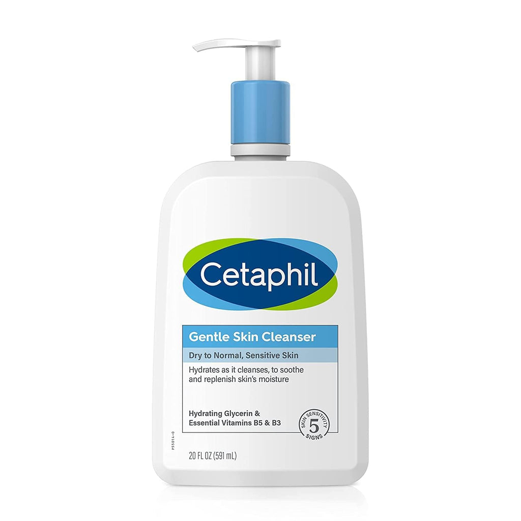 Cetaphil Gentle Cleanser, Hydrating Face & Body Wash, Sensitive Skin, 20oz