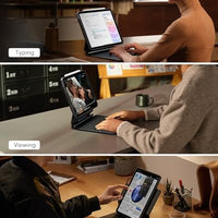 ESR iPad Pro 11 Inch Case with Keyboard (M5/M4, 2025/2024), iPad Pro 11(5th) Keyboard Case with Easy-Set Magnetic Stand, Portrait/Landscape Modes, Removable Protective Case, Rebound 360 Series, Black