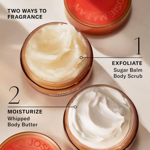 Josie Maran Vanilla Vibezzz Whipped Argan Body Butter, Travel Size, 2 fl oz