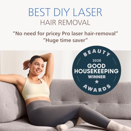 Philips Lumea 8000 Series IPL Hair Removal Device, Permanent Laser Hair Reduction for Women & Men, Easy and Comfortable Use at Home, SenseIQ, 3 Attachments for Body, Face, Intimate, BRI937/03