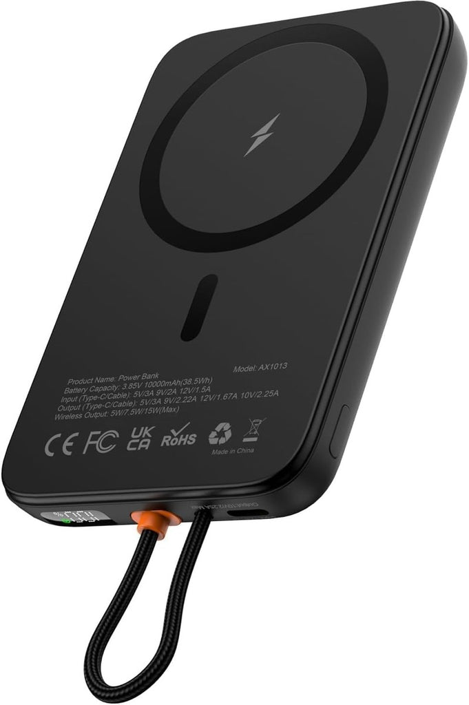 AsperX Magnetic Power Bank, 10,000mAh