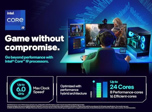 Intel® Core™ i9-14900KF New Gaming Desktop Processor 24 cores (8 P-cores + 16 E-cores) - Unlocked