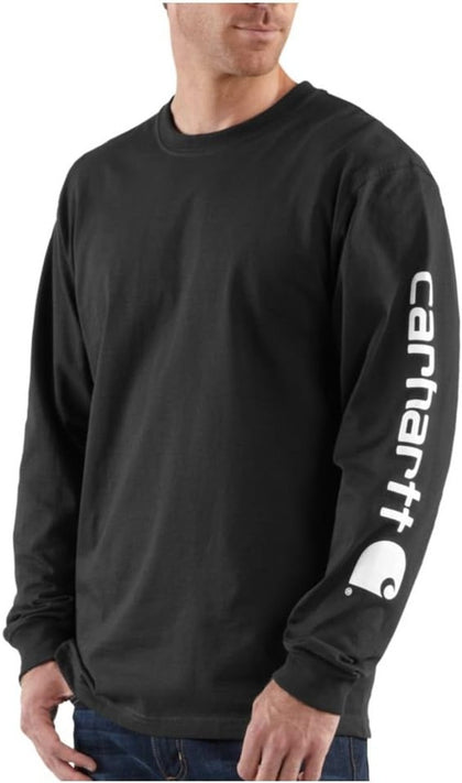 Offertaza, Carhartt Men's Dearborn Loose LS Logo T-Shirt, todas las tallas
