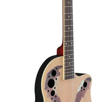 Ktaxon 41 Inch Acoustic Guitar, Full-Size Beginner Cutaway, Natural