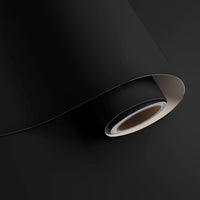 VaryPaper 32''x118'' Large Size Thick Black Contact Paper Black Peel and Stick Wallpaper Removable Self Adhesive Waterpr