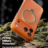 TORRAS Ostand Q3 Air for iPhone 17 Pro Max Case with 360 Magnetic Stand, Fit for MagSafe, Mil-Grade Drop Tested, Camera Control Button, Shockproof Phone Case for iPhone 17 Pro Max 6.9", Horizon Orange
