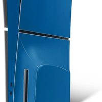 MightySkins Skin Compatible with PlayStation 5 Slim Disk Edition Console Only - Solid Blue | Protective, Durable, and Un