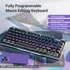 Redragon K708 Pro Wireless Mechanical Keyboard, Gasket RGB Gaming Keyboard with 81 Programmable Custom Keys, 3-Modes Wireless Bluetooth with Hot-Swap Pre-Lubed Leopard L Switch, Screen & Knob, Black