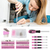 KingTool 275-Piece Pink Tool Set - Pink Tool Kit with 12