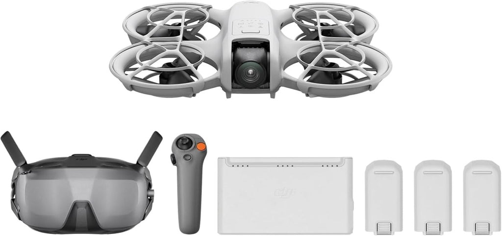DJI Neo Motion Fly More Combo, Mini Drone with 4K UHD Camera for Adults, 135g Self Flying Drone that Follows You, Palm Takeoff, Subject Tracking, QuickShots, with RC Motion 3 and 3 Batteries