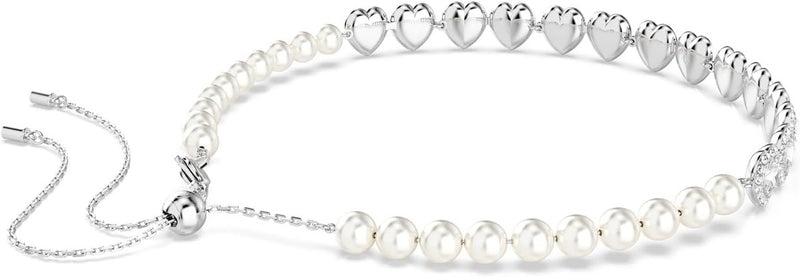Swarovski Ariana Grande Collection, Clear Crystal & Pearls, Rhodium Finish, Necklaces, Earrings and Bracelets