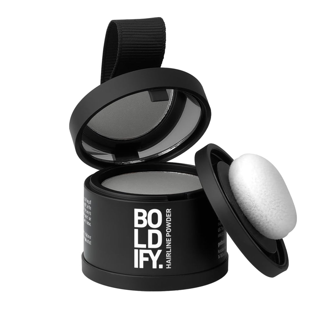 Boldify Hairline Powder, Root Touch Up Hair Color Gray 4g