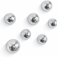 7Pcs Half Disco Ball Wall Decor Set 4/5in Disco Mirror Decor for Home Party
