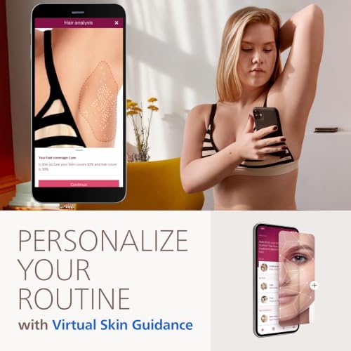 Philips Lumea 8000 Series IPL Hair Removal Device, Permanent Laser Hair Reduction for Women & Men, Easy and Comfortable Use at Home, SenseIQ, 3 Attachments for Body, Face, Intimate, BRI937/03