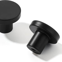 khtumeware 20 Pack Cabinet Knobs Black Kitchen Cabinet Knobs Round Dresser Drawer Knobs Matte Black Drawer Pulls Closet