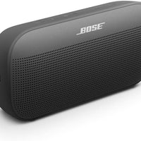 Bose SoundLink Flex Portable Bluetooth Speaker (2nd Gen), Outdoor Speaker with Hi-Fi Audio, Up to 12 Hours Battery, Waterproof and Dustproof, + Slinger Hard Travel Case & USB Plug (Black)