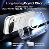 for Google Pixel 10 Pro XL Case Clear, Magnetic Google 10 Pro XL Phone Case with Screen Protector [Compatible with MagSafe],[Anti-Yellow] Shockproof Slim Transparent Cover for Pixel 10 ProXL 5G 2025