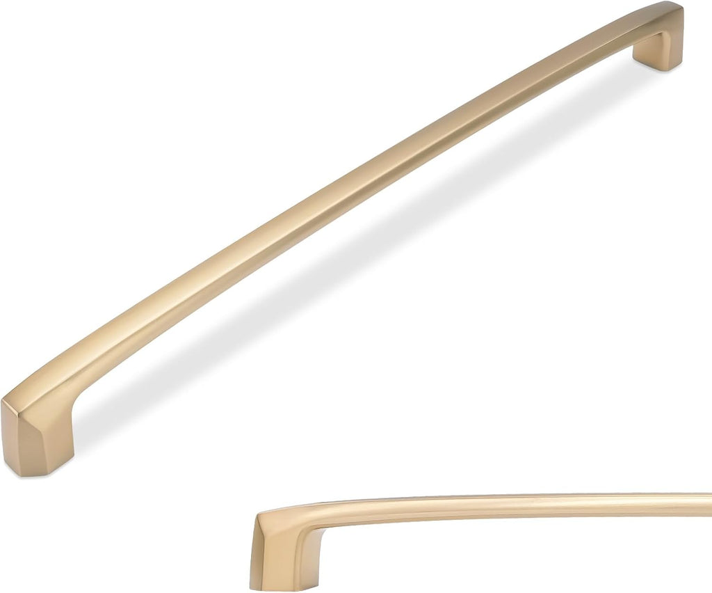 BUKOBYHE 6 Pack 12-3/5 Inch(320mm) Kitchen Cabinet Handles Champagne Bronze Cabinet Pulls Zinc Alloy Drawer Pulls Kitche