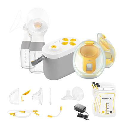 Medela Pump in Style Pro+ Extractor de Leche Eléctrico Manos Libres con Biberones