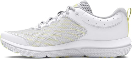 Under Armour Women's Charged Assert 10, (110) White/White/Sonic Yellow, 10.5, US