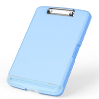 Rimilak Clipboard with Storage, 8.5 x 11'' High Capacity Clip Board, Blue