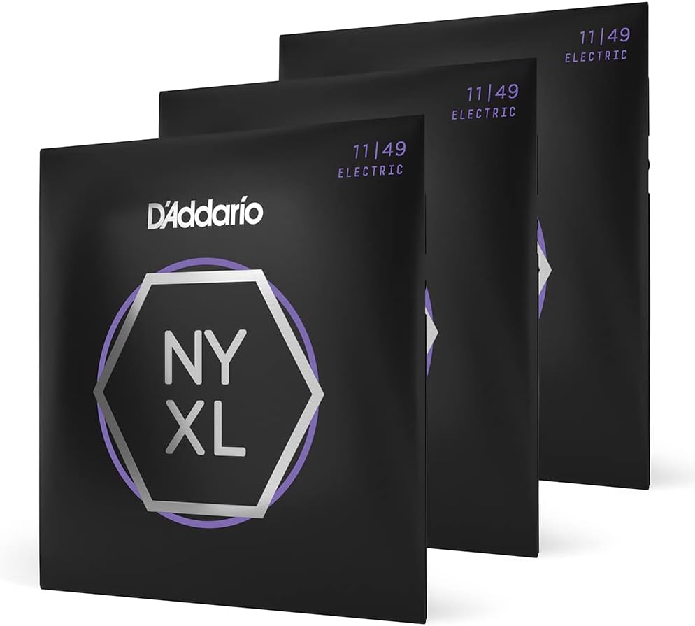 D'Addario NYXL1149-3P Electric Guitar Strings, 11-49, 3 Sets