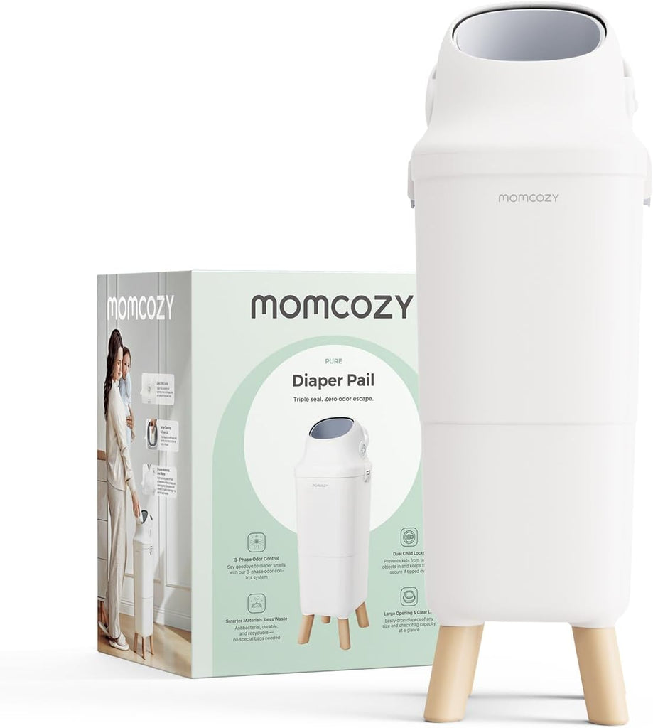 Momcozy Cubo para Pañales con Control de Olores