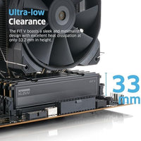 KLEVV FIT V DDR5 32GB (2x16GB) 5600MHz CL30 SK Hynix A-Die 1.25V Gaming Desktop Ram Memory XMP 3.0 / AMD Expo Ready - Black (KD5AGU880-56K300L)