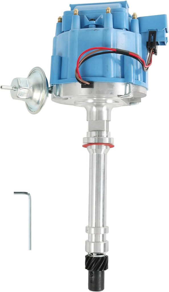 HEI Ignition Distributor with Blue Cap for Chevy GM Small Blocks 283 305 307 327 350 400 Small/big Block 396 427 454 65K