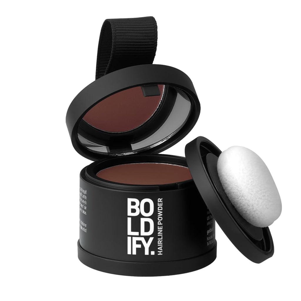 Boldify Hairline Powder, Root Touch Up Hair Color Auburn 4g